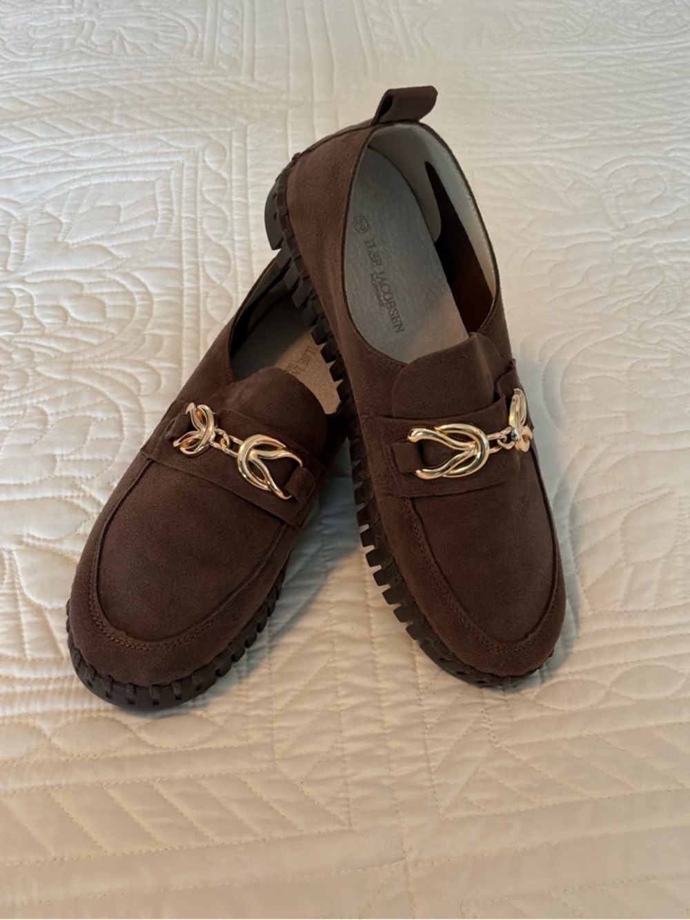 Ilse Jacobsen brown suede loafer, size 39, like new